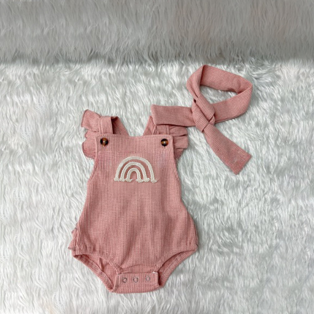 Waffle Rainbow Romper