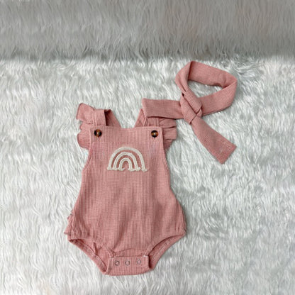 Waffle Rainbow Romper