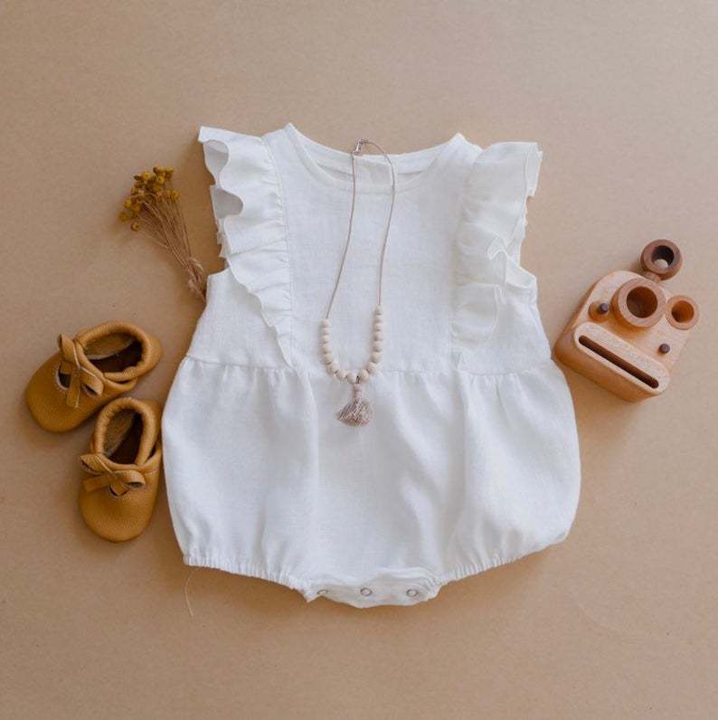 Maryjane Linen Romper