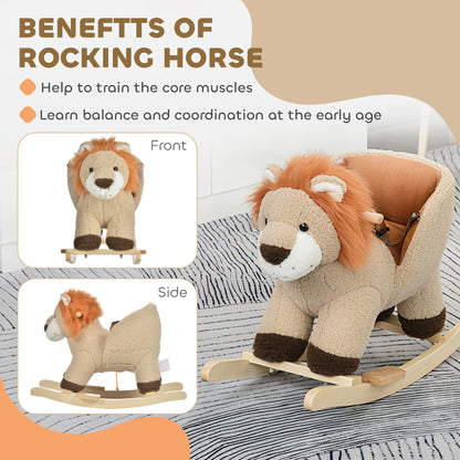 Rocking Lion with Sounds and Seat Belt