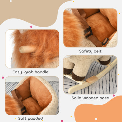 Rocking Lion with Sounds and Seat Belt