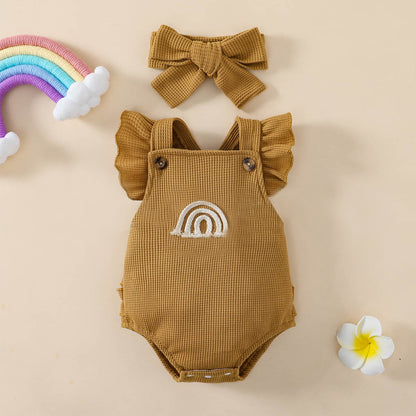 Waffle Rainbow Romper
