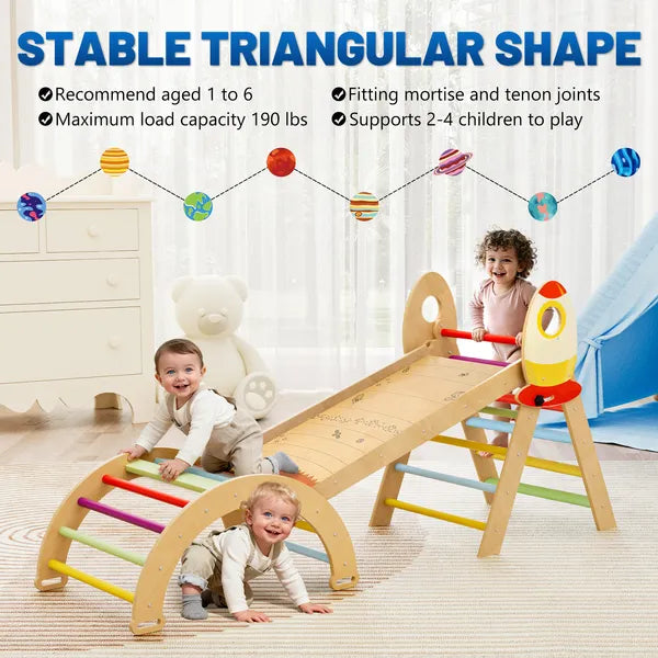 7-In-1 Foldable Montessori Climbing Set