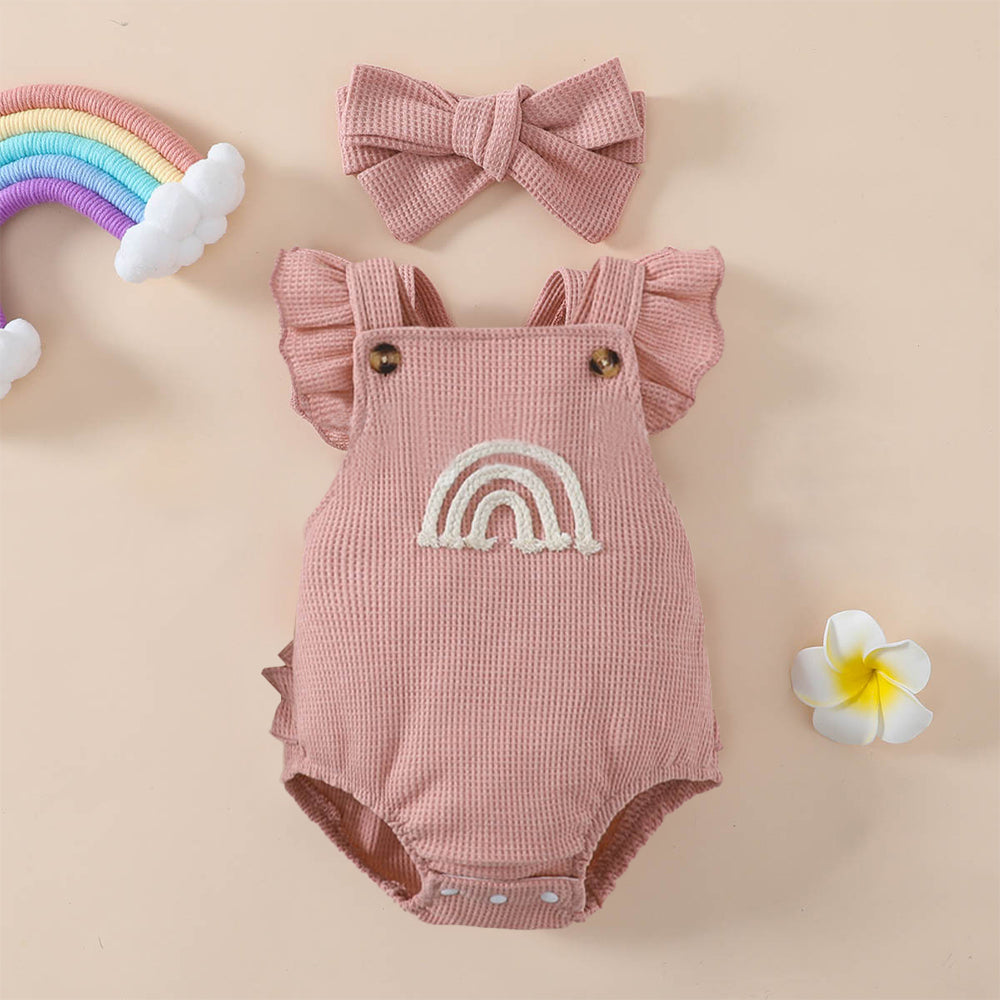 Waffle Rainbow Romper
