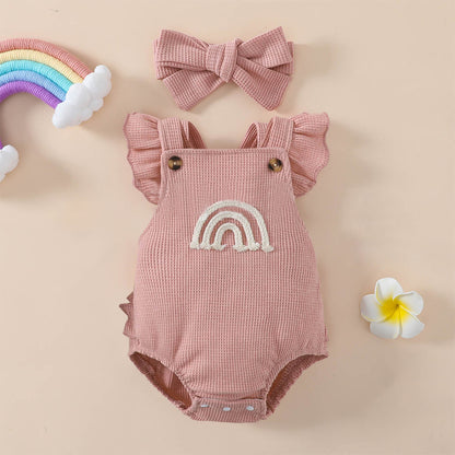 Waffle Rainbow Romper