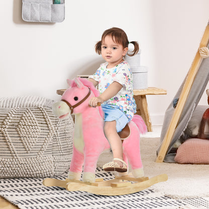 Pink Pony Rocker with Sounds, Moving Mouth, Wagging Tail
