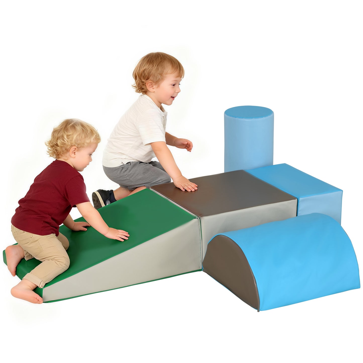 5 Piece Climb and Crawl Activity Play Set, Contemporary