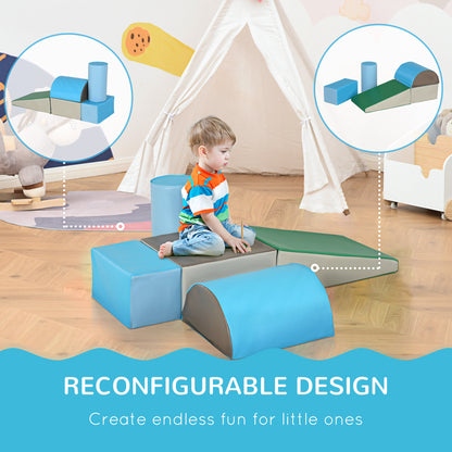5 Piece Climb and Crawl Activity Play Set, Contemporary