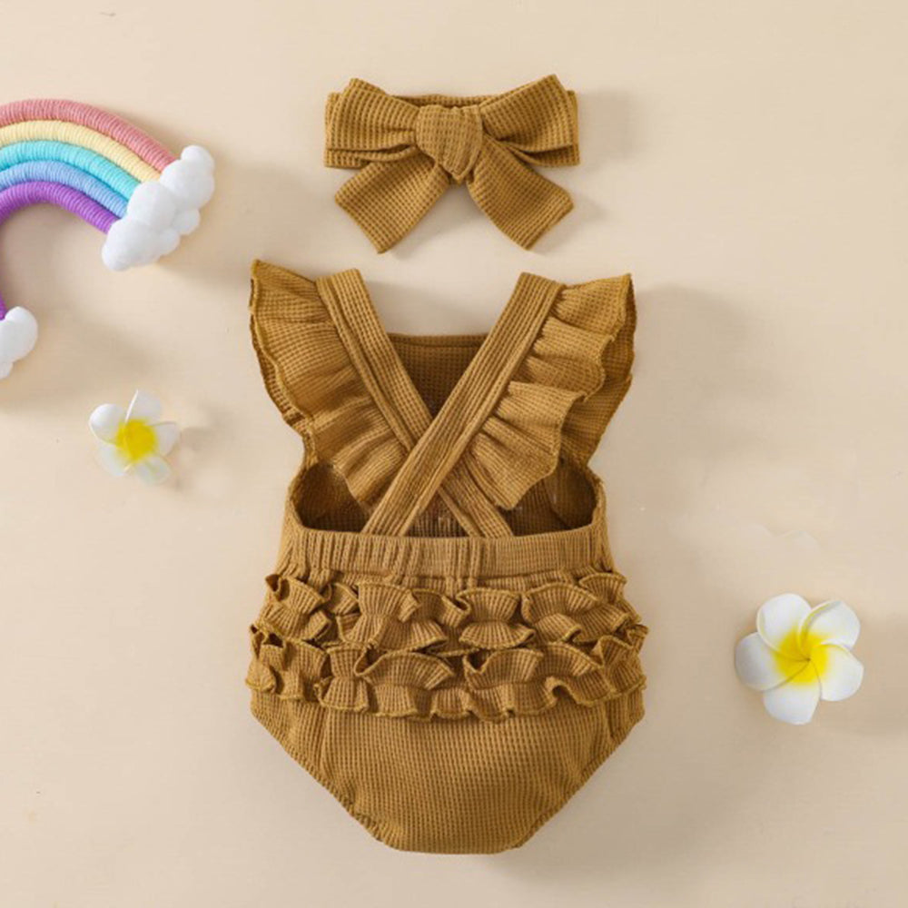 Waffle Rainbow Romper
