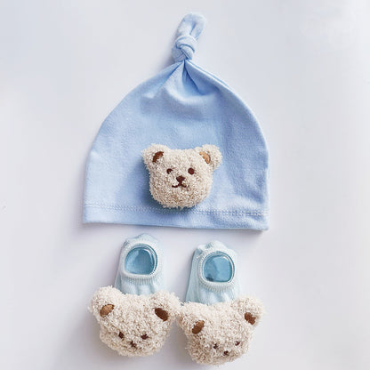 Teddy sock hat set