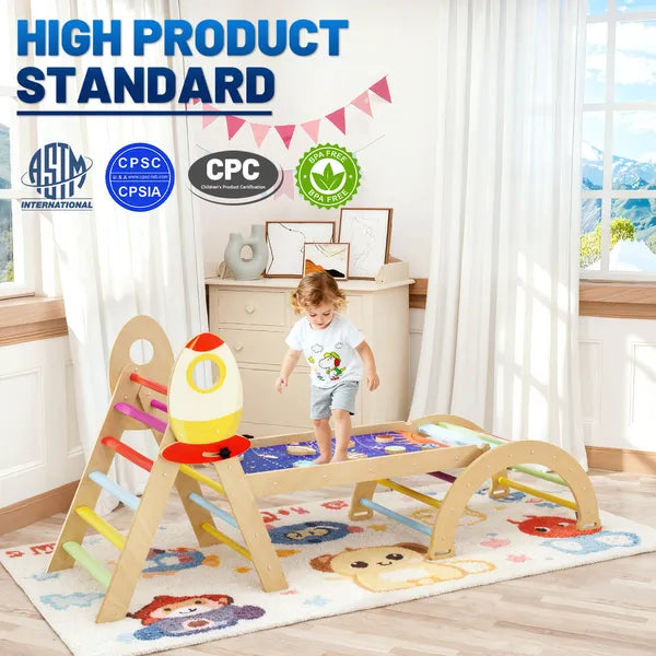 7-In-1 Foldable Montessori Climbing Set