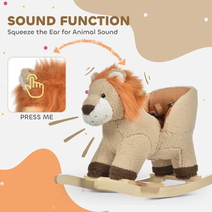 Rocking Lion with Sounds and Seat Belt