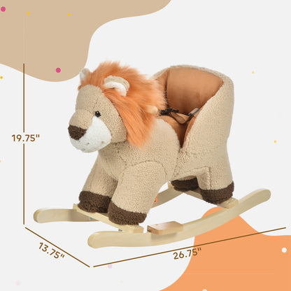 Rocking Lion with Sounds and Seat Belt