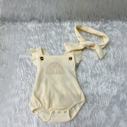 Waffle Rainbow Romper