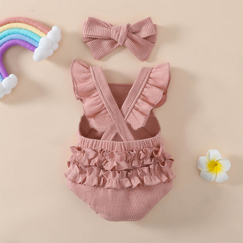Waffle Rainbow Romper