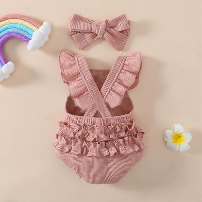 Waffle Rainbow Romper