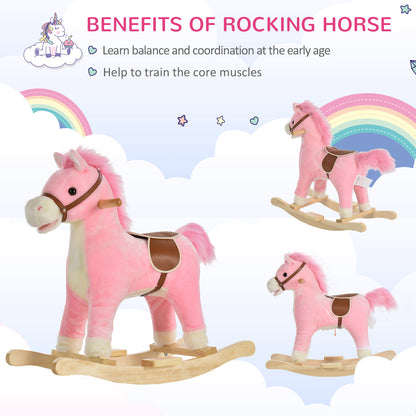 Pink Pony Rocker with Sounds, Moving Mouth, Wagging Tail