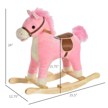 Pink Pony Rocker with Sounds, Moving Mouth, Wagging Tail