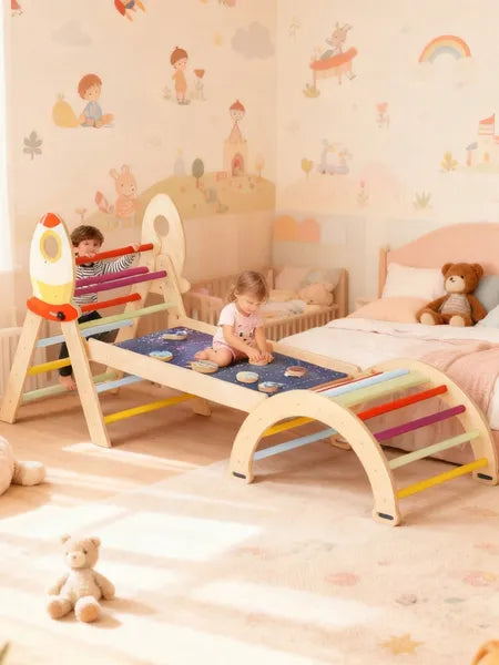 7-In-1 Foldable Montessori Climbing Set