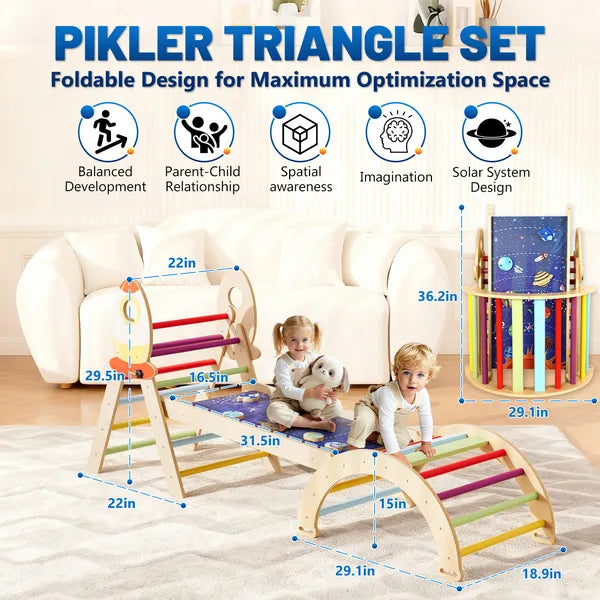 7-In-1 Foldable Montessori Climbing Set