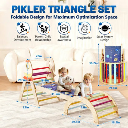7-In-1 Foldable Montessori Climbing Set